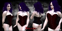 Dare Designs: Senja corset - red
