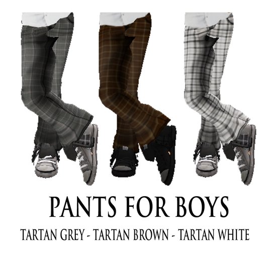 3 TARTAN BOYS PANTS KIDS