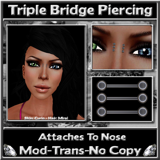 *ICED* Triple Bridge Piercing