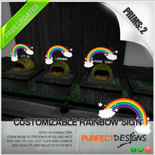 CUSTOMIZABLE RAINBOW SIGN [BOX]