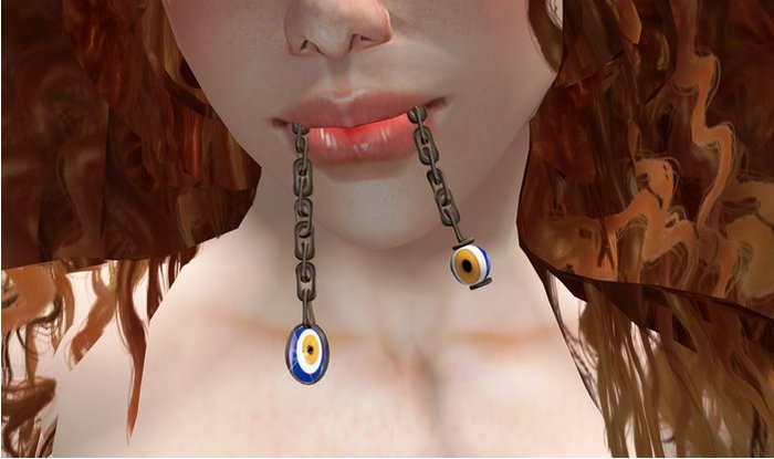 [su] dumping - Mouth Nazar Turk Evil Eye Bronze Chain