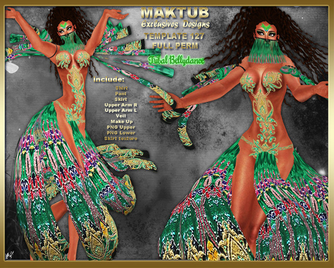 MAKTUB TEMPLATES 127 TRIBAL BELLYDANCE