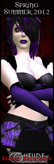 Dare Designs Couture: Spring/Summer 2012 - violet Warm ensemble