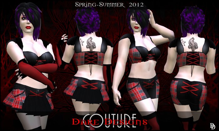 Dare Designs Couture: Spring/Summer 2012 - red Warm ensemble