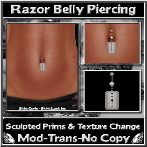 *ICED* Razor Belly Piercing 
