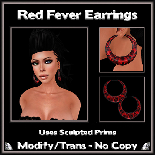 *ICED* Red Fever Earrings 