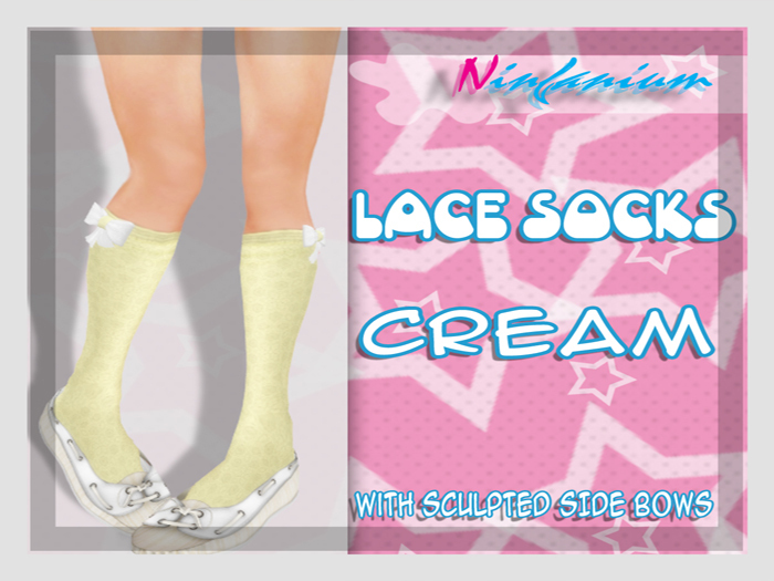 <-NINFANIUM->Lace Socks{CREAM} 