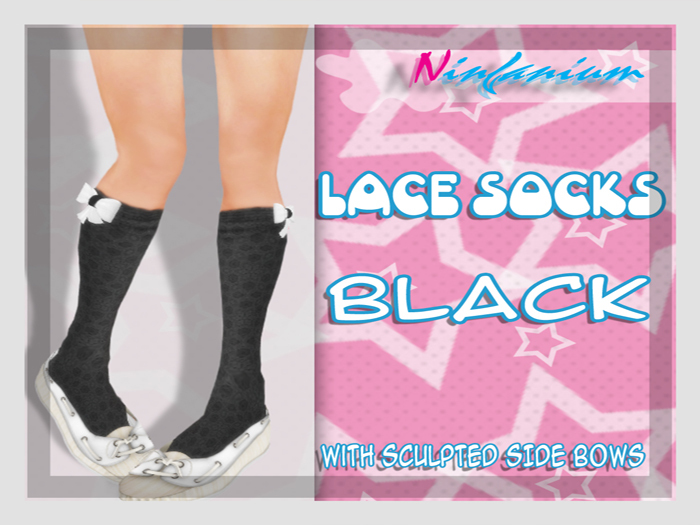 <-NINFANIUM->Lace Socks{BLACK} 
