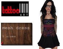 TattooArt Rigged Mesh Dress Skull