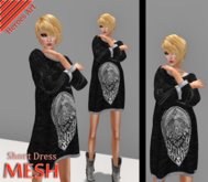 Heroes Art. Long Shirt Woman Forever Mesh Dress Long Shirt