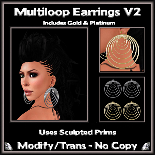 *ICED* Multiloop Earrings V2 