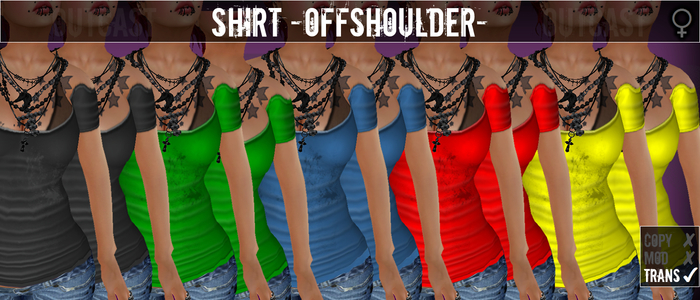 **OC** Shirt OffShoulder - Colorpack - 