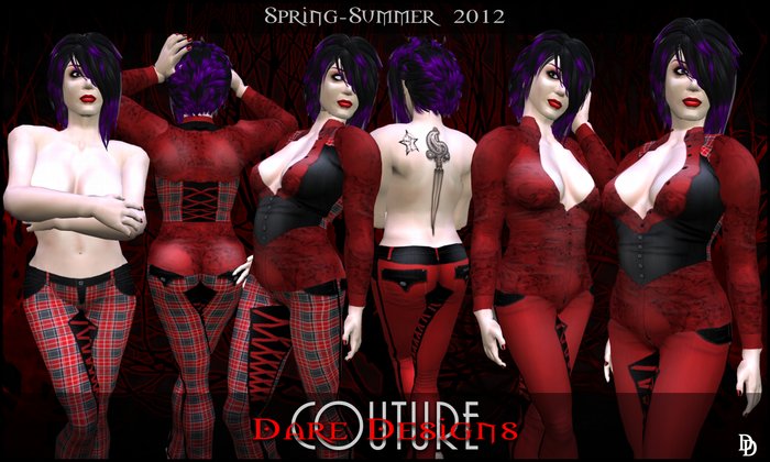 Dare Designs Couture: Spring/Summer 2012 - red Cool ensemble