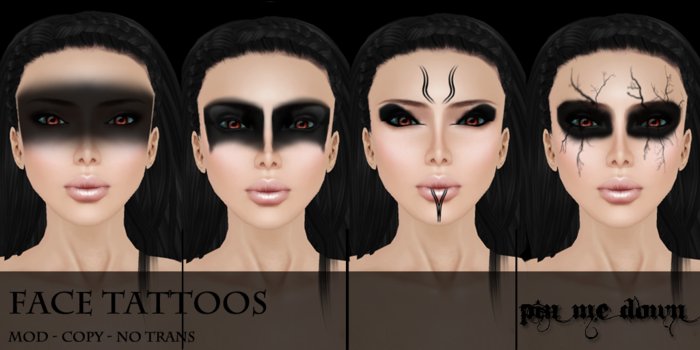 PMD - Face tattoo set 8