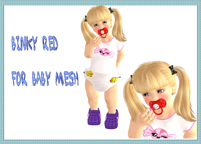 Binky Red Baby Mesh 