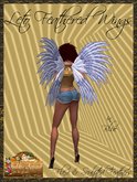 *Goddess* Leto Blue Feathered Wings