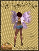 *Goddess* Leto Purple Feathered Wings