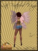 *Goddess* Leto Red Feathered Wings