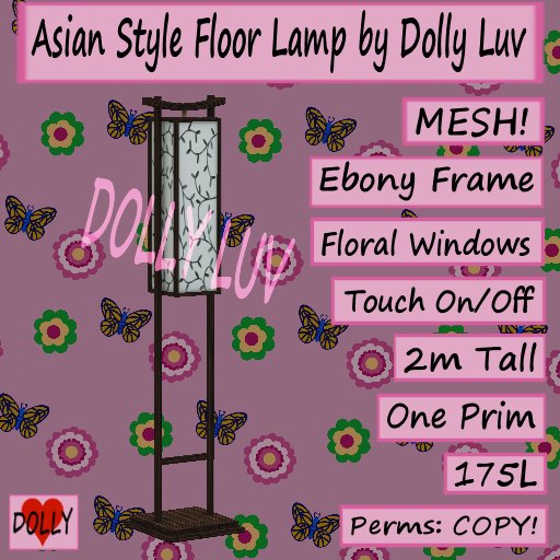 Dolly Luv Asian Style Floor Lamp