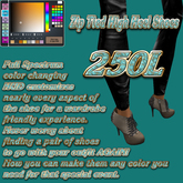 Zip Tied Shoes with color change hud