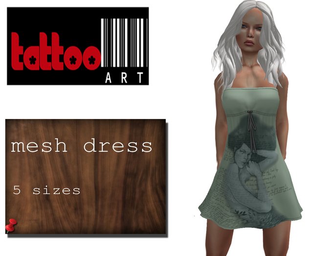 TattooArt Rigged Mesh Dress Paint