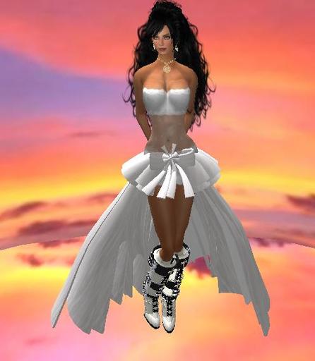 KL Marisa white with boots-DRESS - BOOTS- GOTHIC DRESS- CASUAL DRESS -WOMEN`S DRESS- VAMPIRE DRESS- 