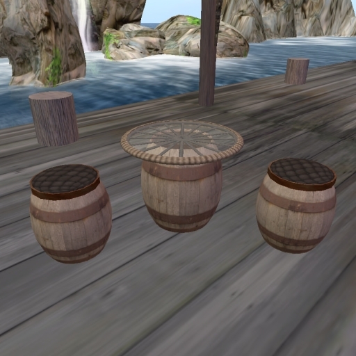 B&D Barrel Seating Set - Copy/Mod