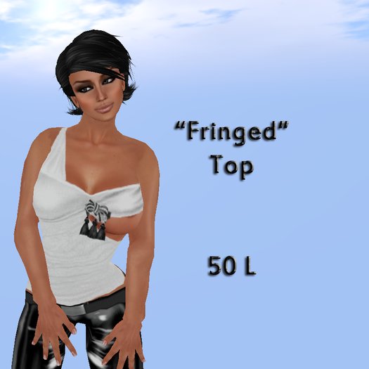 *IRI* One Shoulder White Top