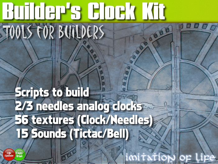Second Life Marketplace - IOL Builder's Clock Kit