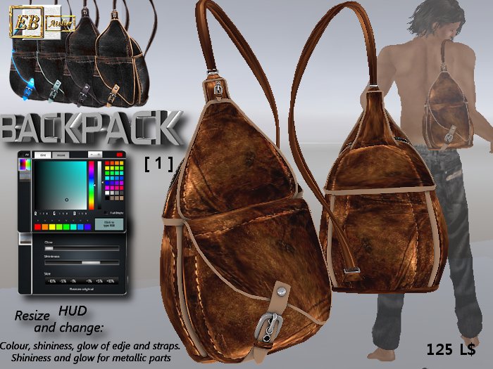 EB Atelier MEN - Backpack [ 1 ] -wear it quickly- italian designer