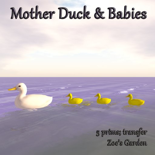 *ZG* Mother Duck & Babies 