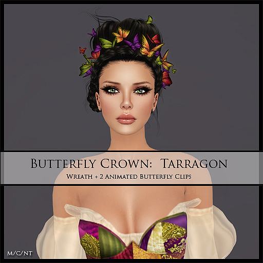 *EC* Butterfly Crown - Tarragon