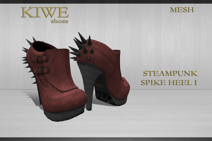 Kiwe Mesh *NEW ARRIVAL PROMO PRICE* Steampunk Spike Heel I (autumn and black)