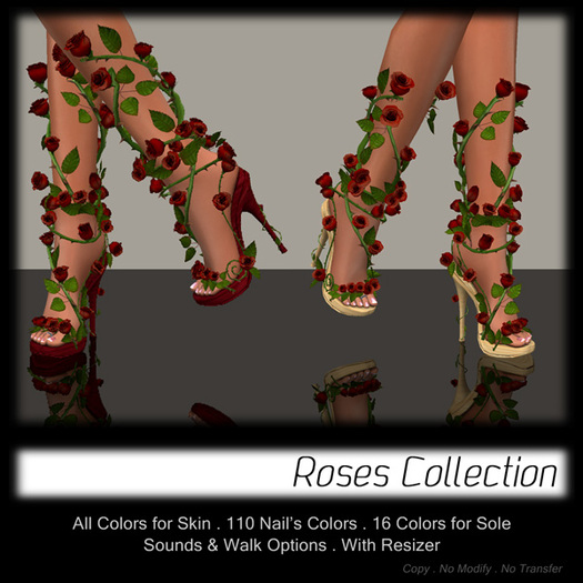 - MPP - Roses Heels - Red