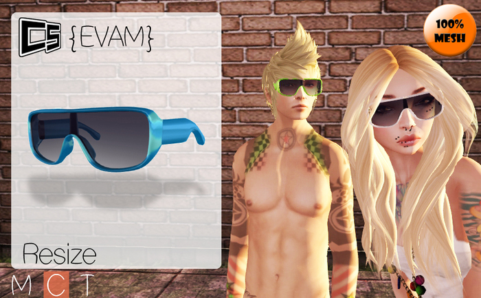 {EVAM Glasses} Color: Blue