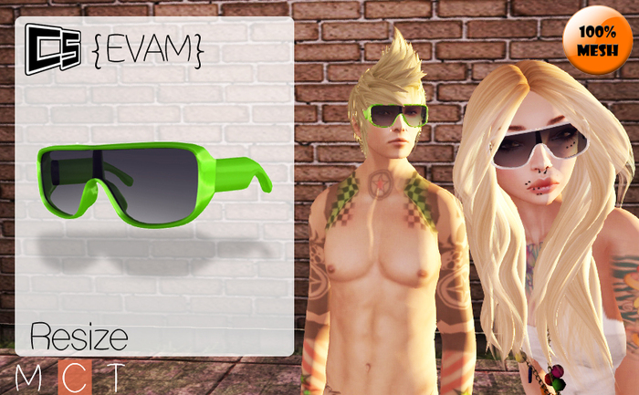 {EVAM Glasses} Color: Green
