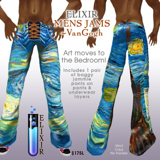 ELIXIR Mens Jams-VanGogh