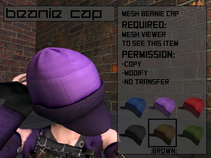 [Ma.Oh]Mesh Beanie Cap-brown