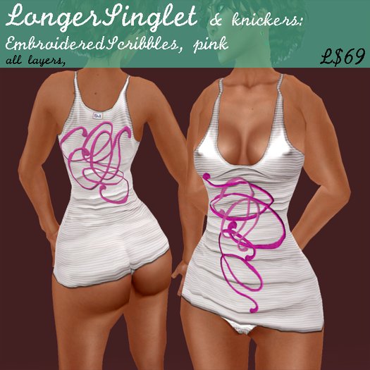 ChX-LongerSinglet:EmbroideredScribbles,pink