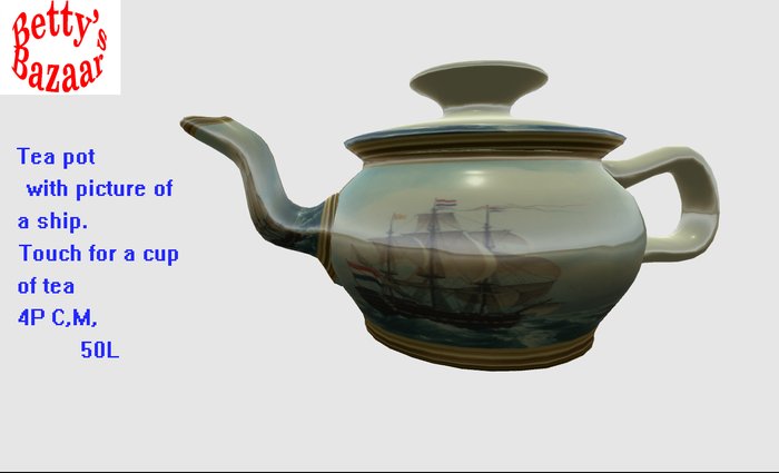 ship Tea Pot/cup