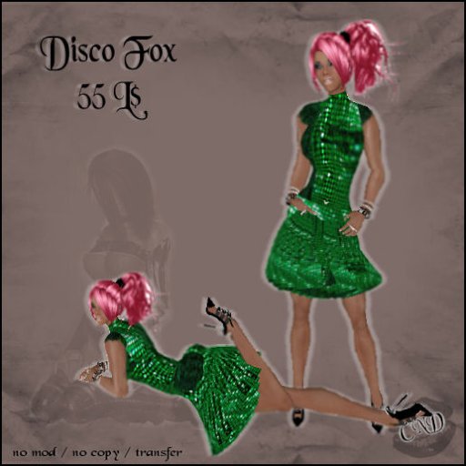 FULL PERM GREEN SEQUENED DRESS - 10L