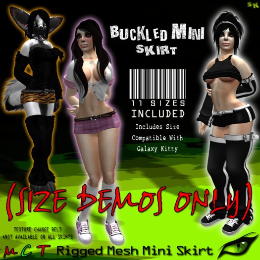 -[SK]- Buckled Mini Skirt (SIZE DEMOS)