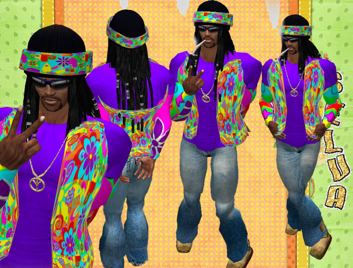 "SELVA DESINGS COSTUMES" HIPPIE MAN OUTFIT