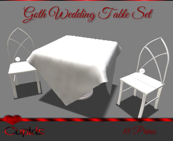 Wedding Seating  w/Goth Style Chairs