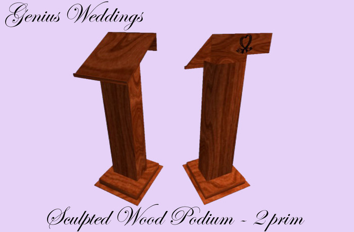 Wood Sculpted Podium