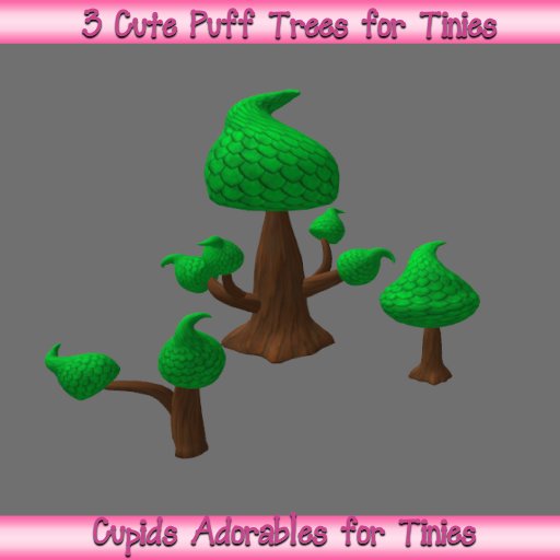 *CUPIDS* Cartoon Puff Trees