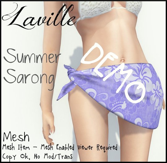 ! Laville ! Mesh Sarong *DEMO*