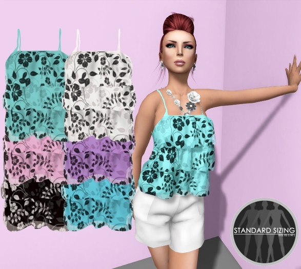 :[strip'd]: Florence Ruffle Top [DEMO]