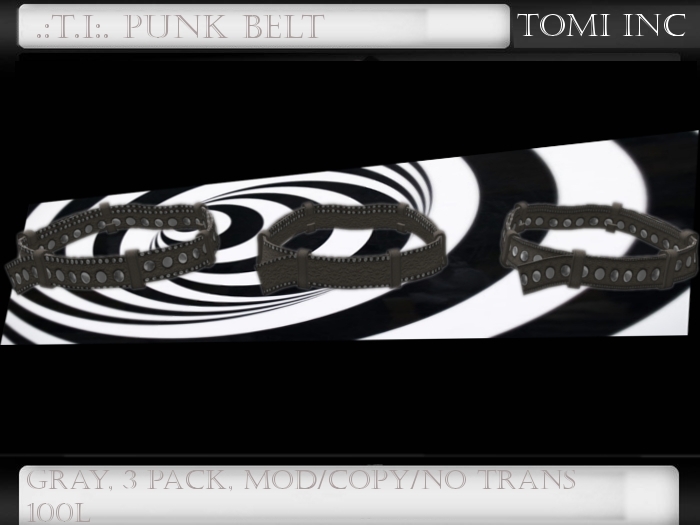 .::T I::. Punk Belt Gray 
