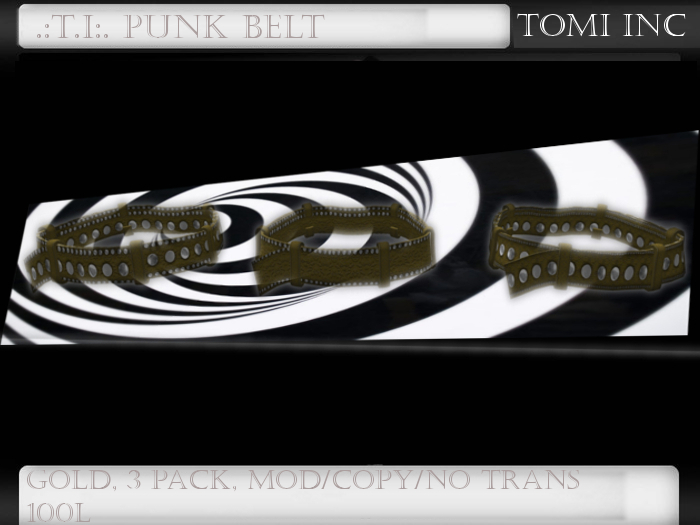 .::T I::. Punk Belt Gold 